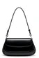Polished Curved Flap Adjustable Shoulder Bag